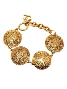 Chanel CC Logo 31 Rue Cambon Bracelet Gold Plating
